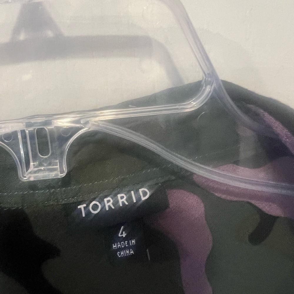 Torrid Size 4x Drop Shoulder Button-Front Top - C… - image 7